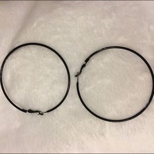 Large black hoops